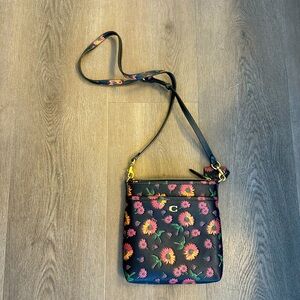 Coach floral crossbody